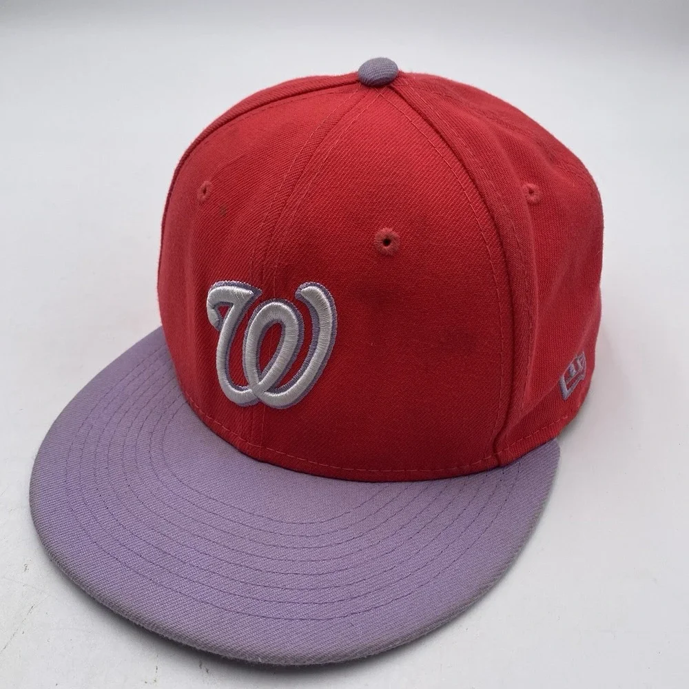 Washington Nationals Hat New‎ Era 9fifty SnapBack Red Cleaned VGC Adjustable